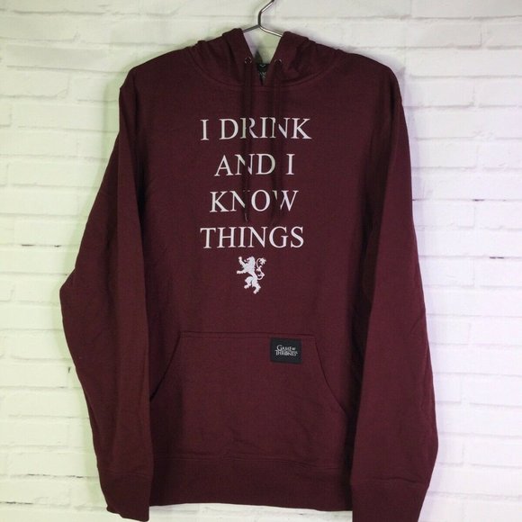Game of Thrones I Drink and I Know Things Hoodie H - Picture 1 of 12